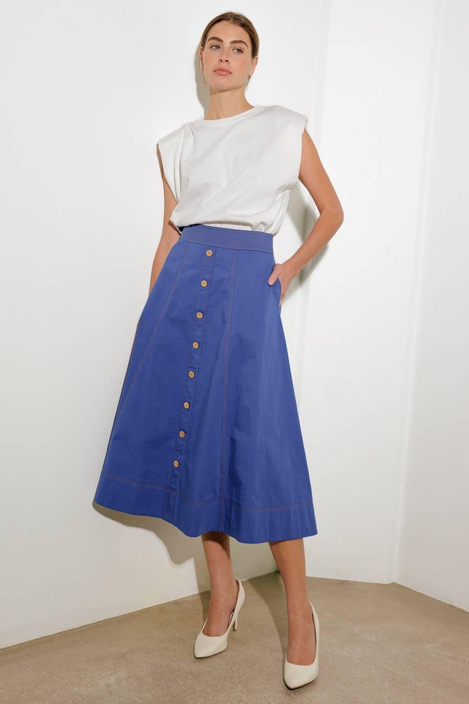 Enchanted Elegance Midi Skirt from KADOU Boutique