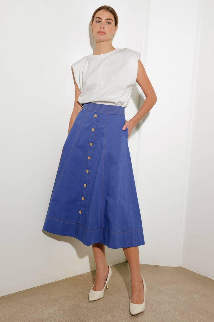 Enchanted Elegance Midi Skirt from KADOU Boutique