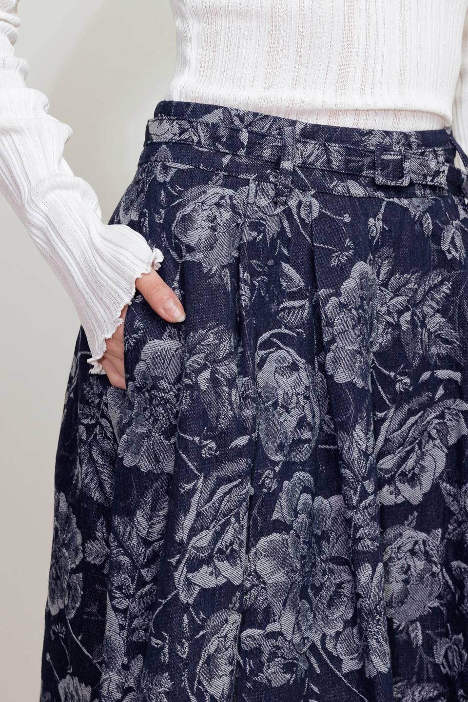 Urban Muse Jacquard Denim Skirt from KADOU Boutique