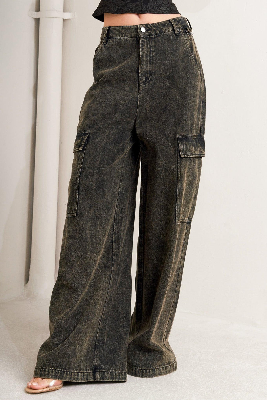Can't Blame Me Gargo Denim Pants from KADOU Boutique