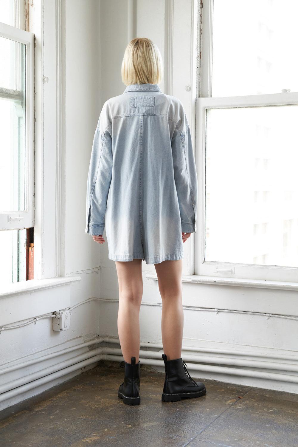 Turning Point Denim Romper from KADOU Boutique