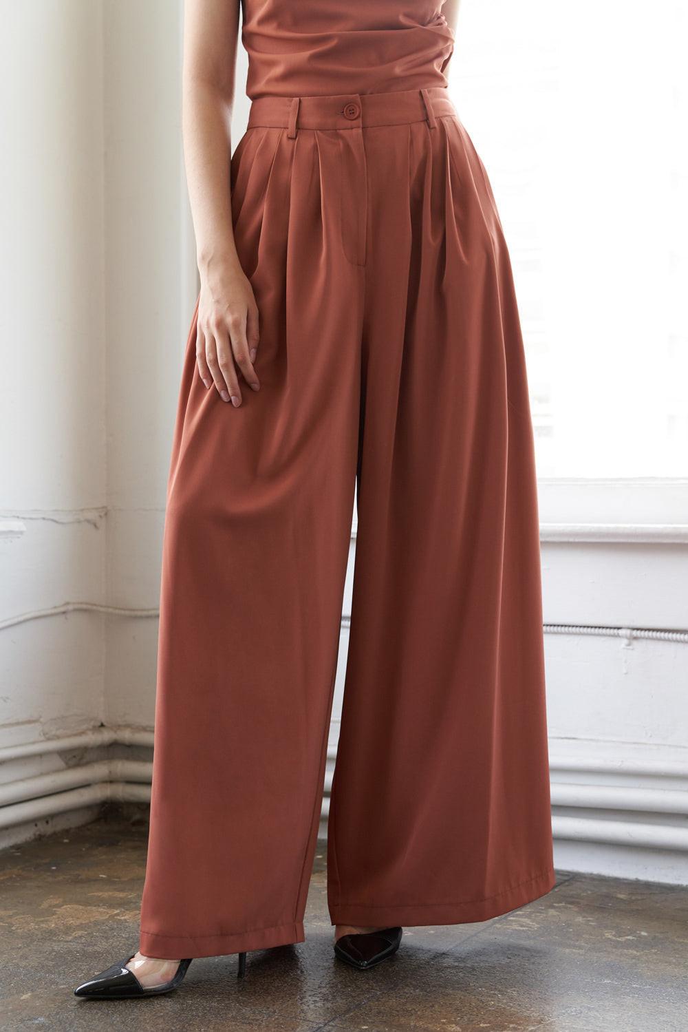 Birds Singing Woven Pants from KADOU Boutique