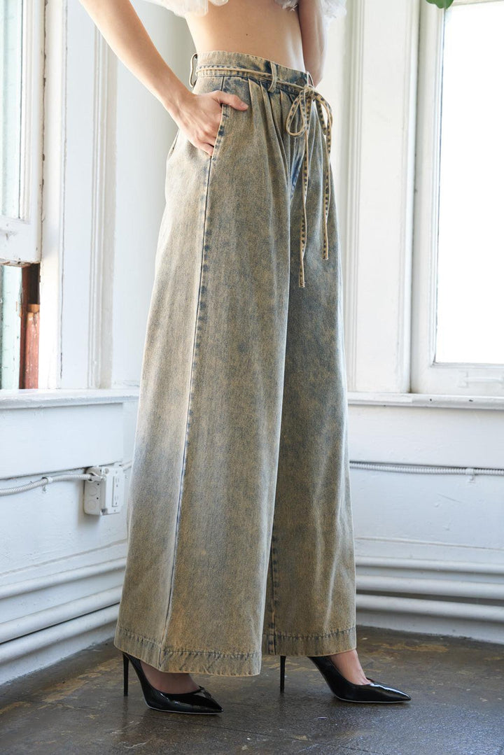 Passing Though Denim Pants from KADOU Boutique