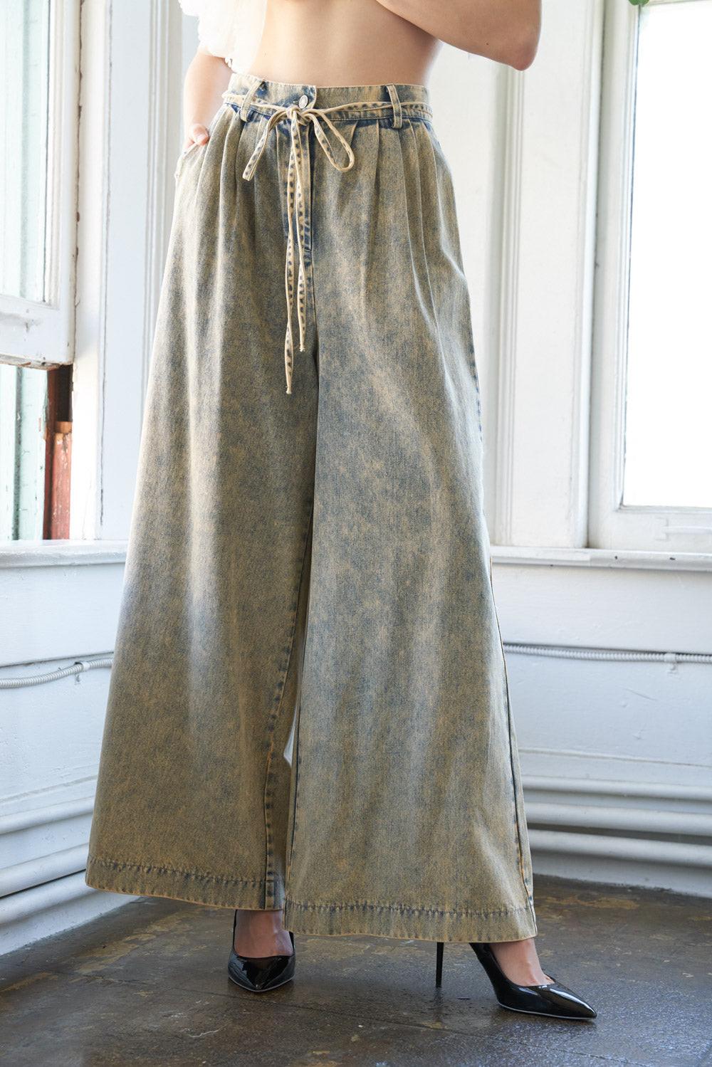 Passing Though Denim Pants from KADOU Boutique