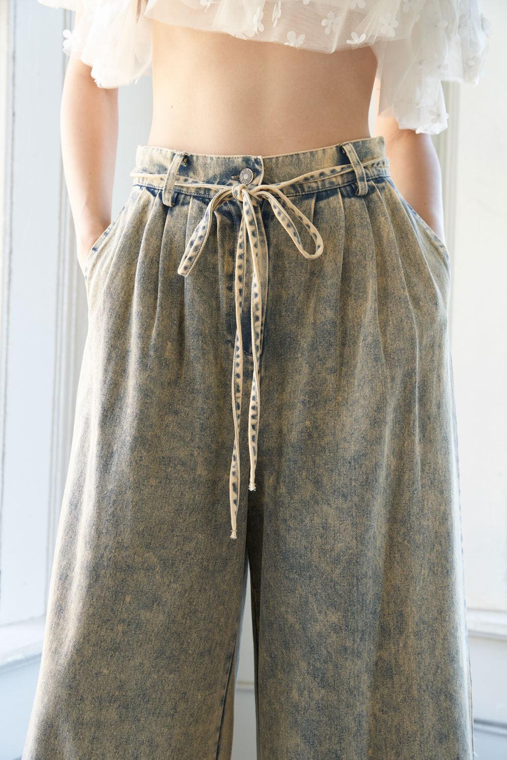 Passing Though Denim Pants from KADOU Boutique