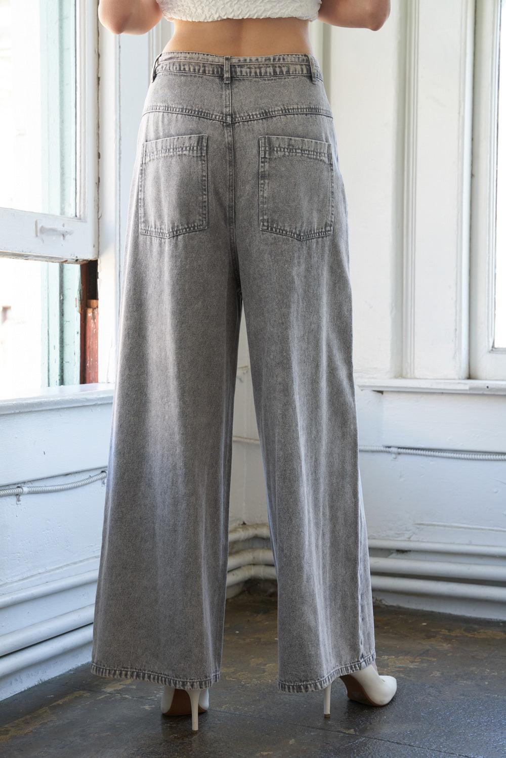 When I Met You Denim Pants from KADOU Boutique