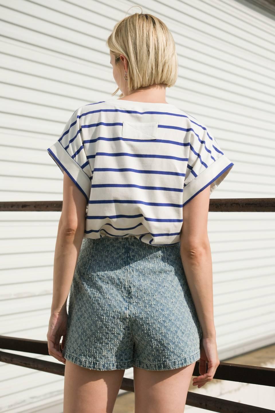 No One Prettier Denim Skort from KADOU Boutique