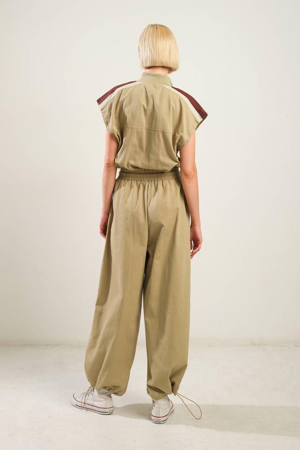 Wave of Elegance Woven Jumpsuit from KADOU Boutique