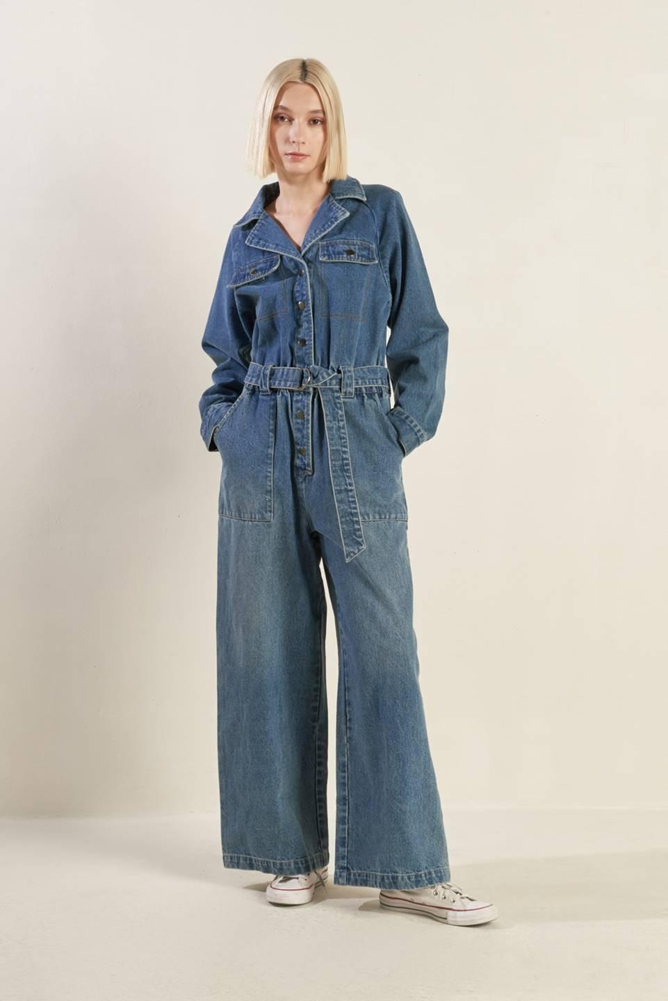 Perfect Meet Denim Jumpsuit from KADOU Boutique