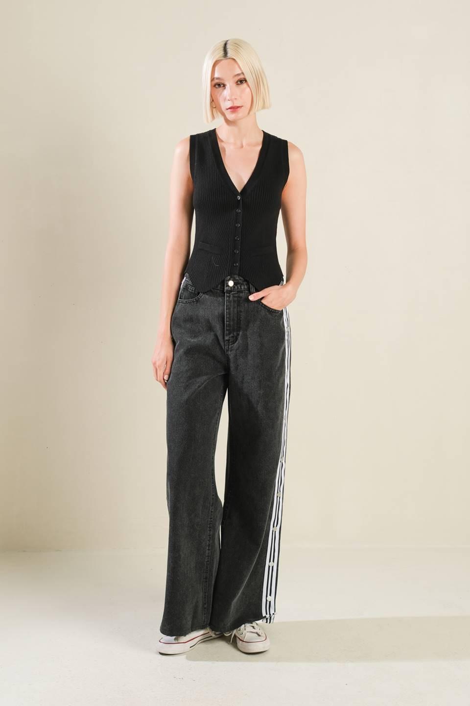 Elegant Elevation Denim Pants from KADOU Boutique