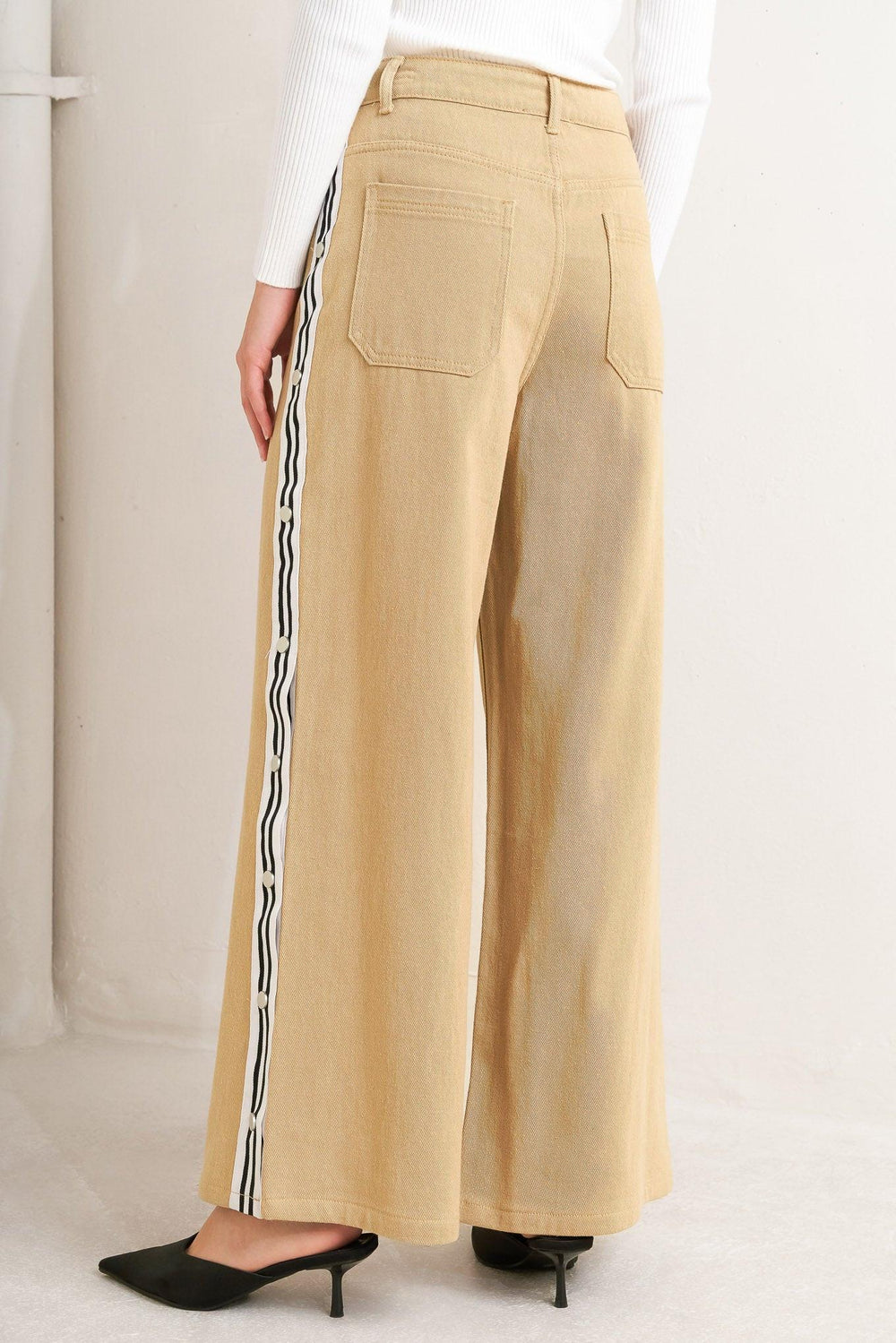 Elegant Elevation Woven Twill Pants from KADOU Boutique