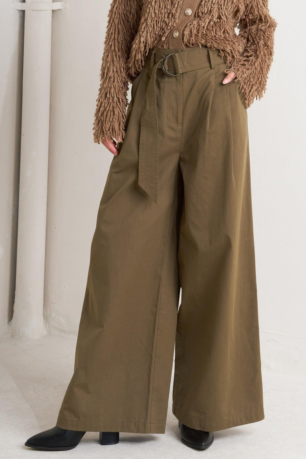 Elegance Unveiled Woven Pants from KADOU Boutique
