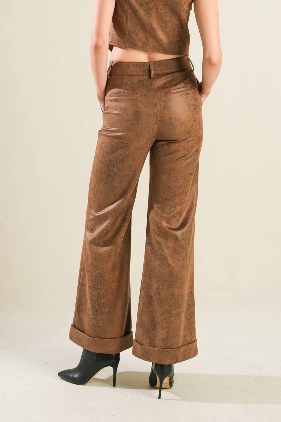 A Gift from Love Leather Pants from KADOU Boutique