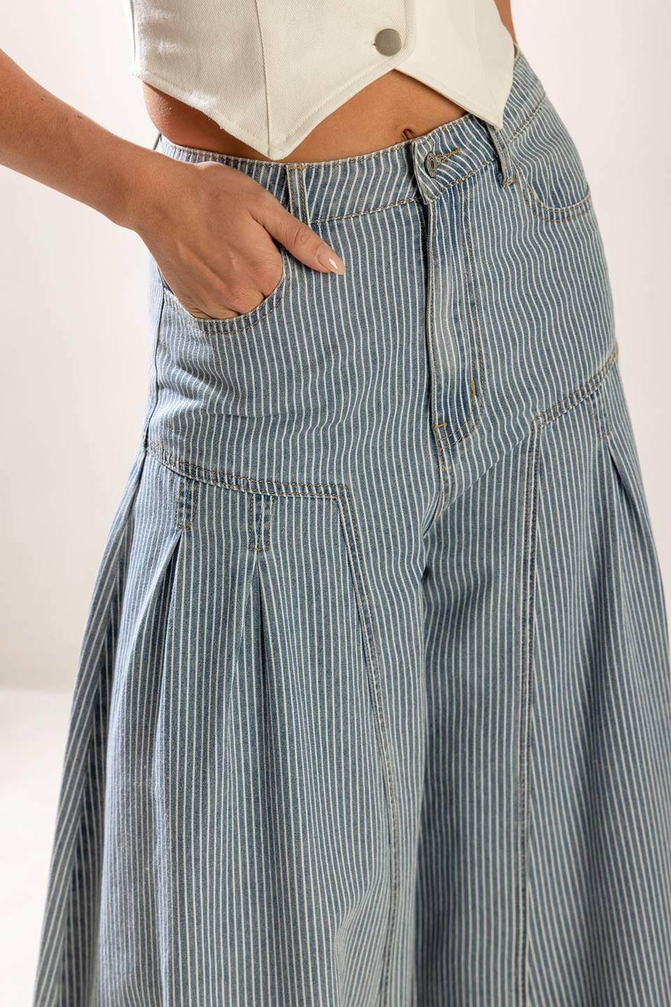 Rooftop Romance Denim Pants from KADOU Boutique