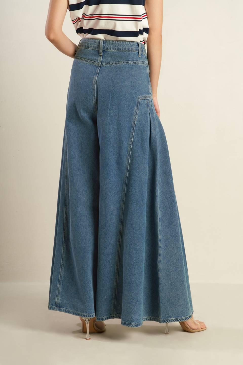 Effortless Edge Denim Pants from KADOU Boutique