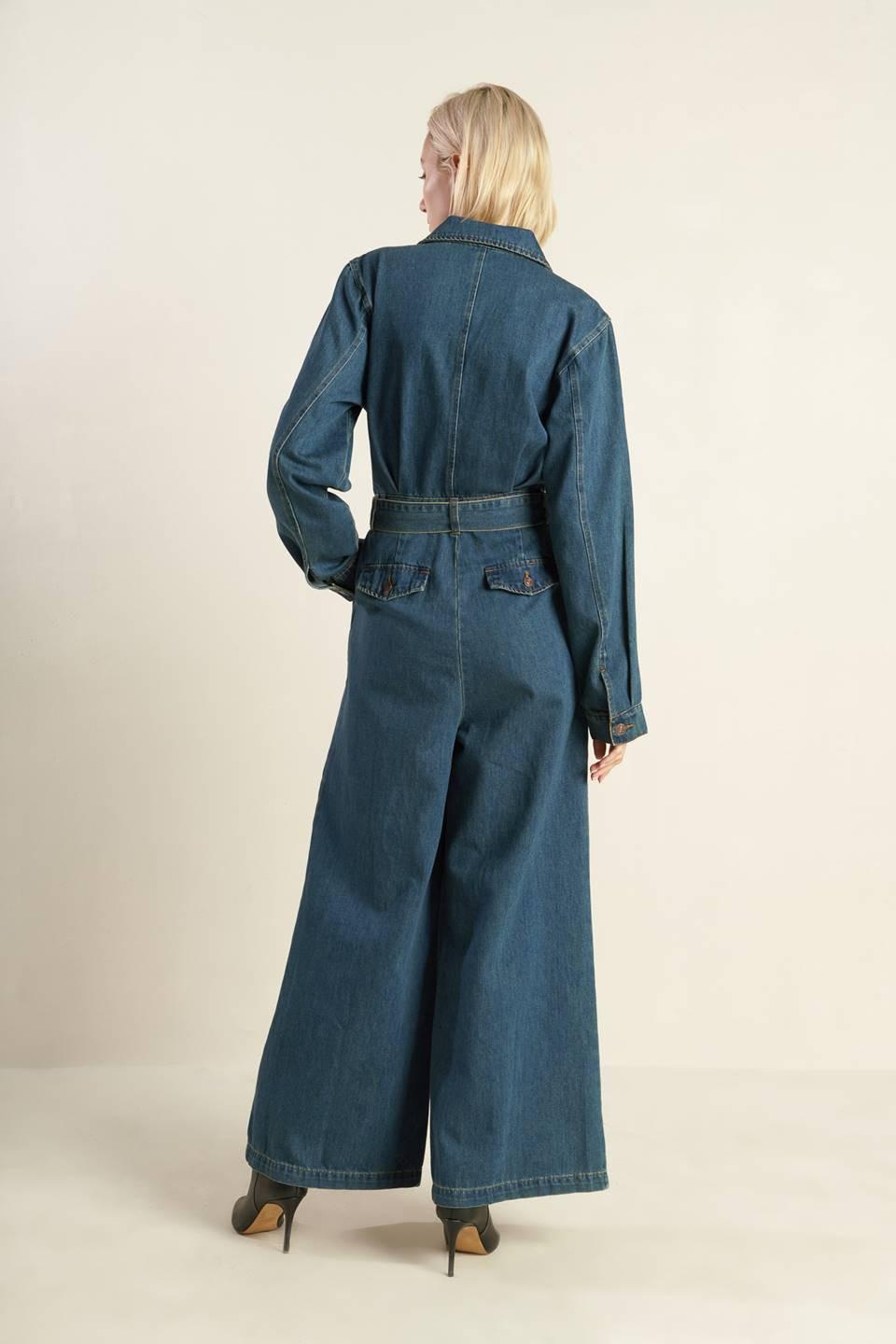 In the Details Denim Jumpsuit from KADOU Boutique
