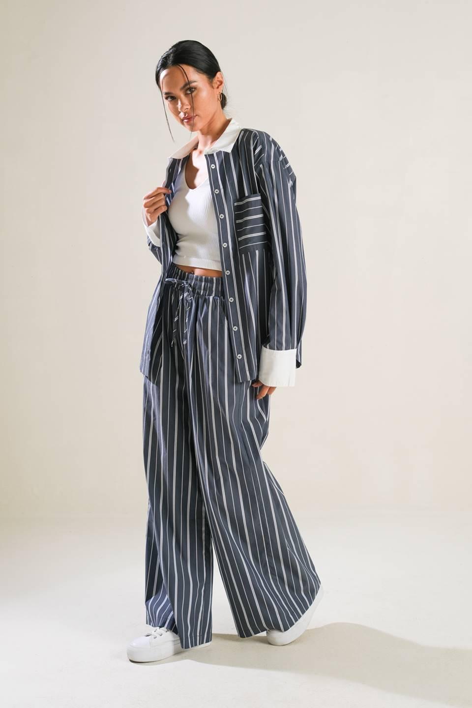 Behind the Grin Woven Pants from KADOU Boutique