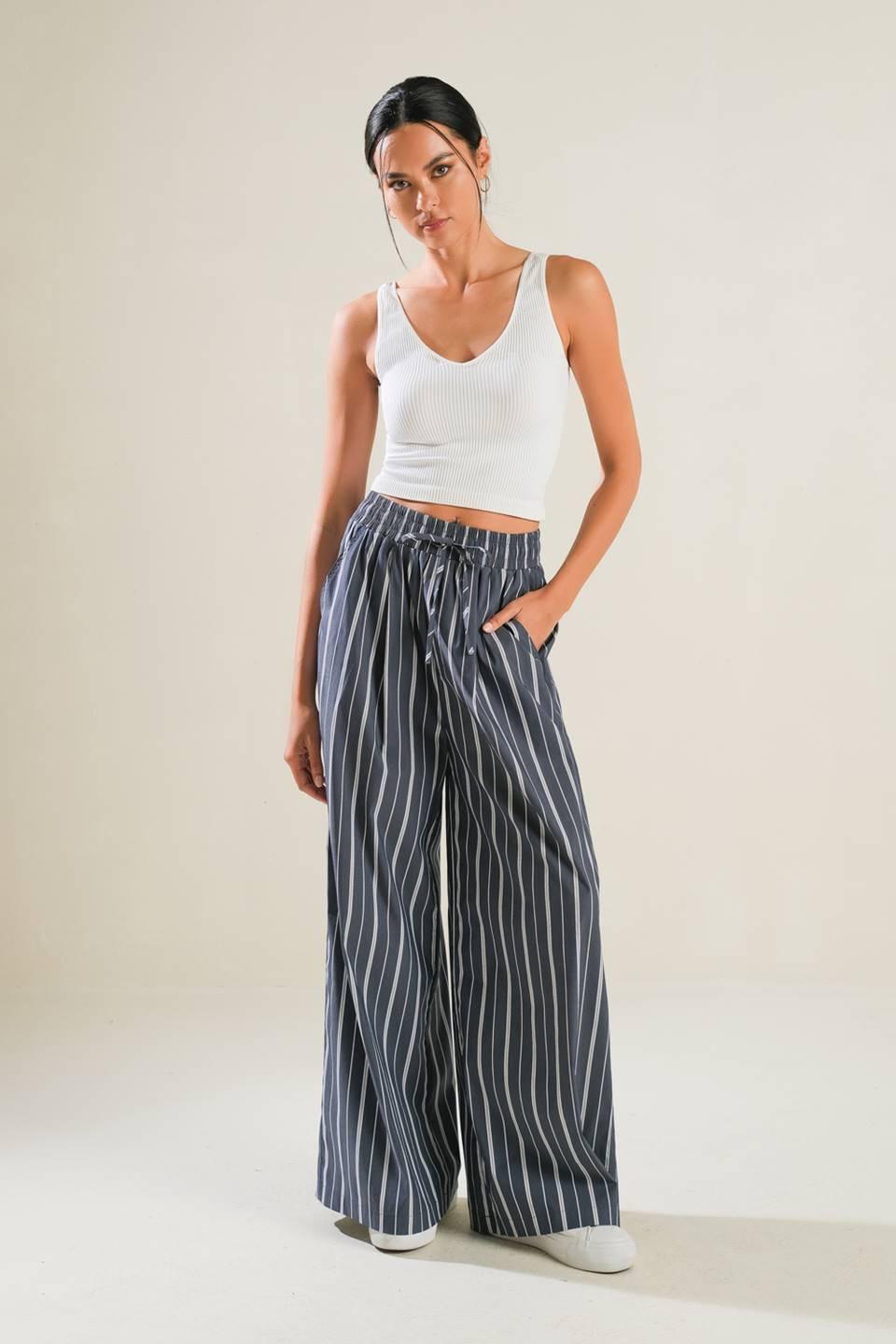 Behind the Grin Woven Pants from KADOU Boutique