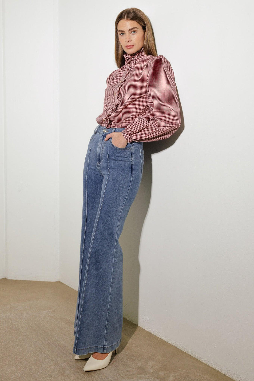 A Place to Be Stretch Denim Pants from KADOU Boutique