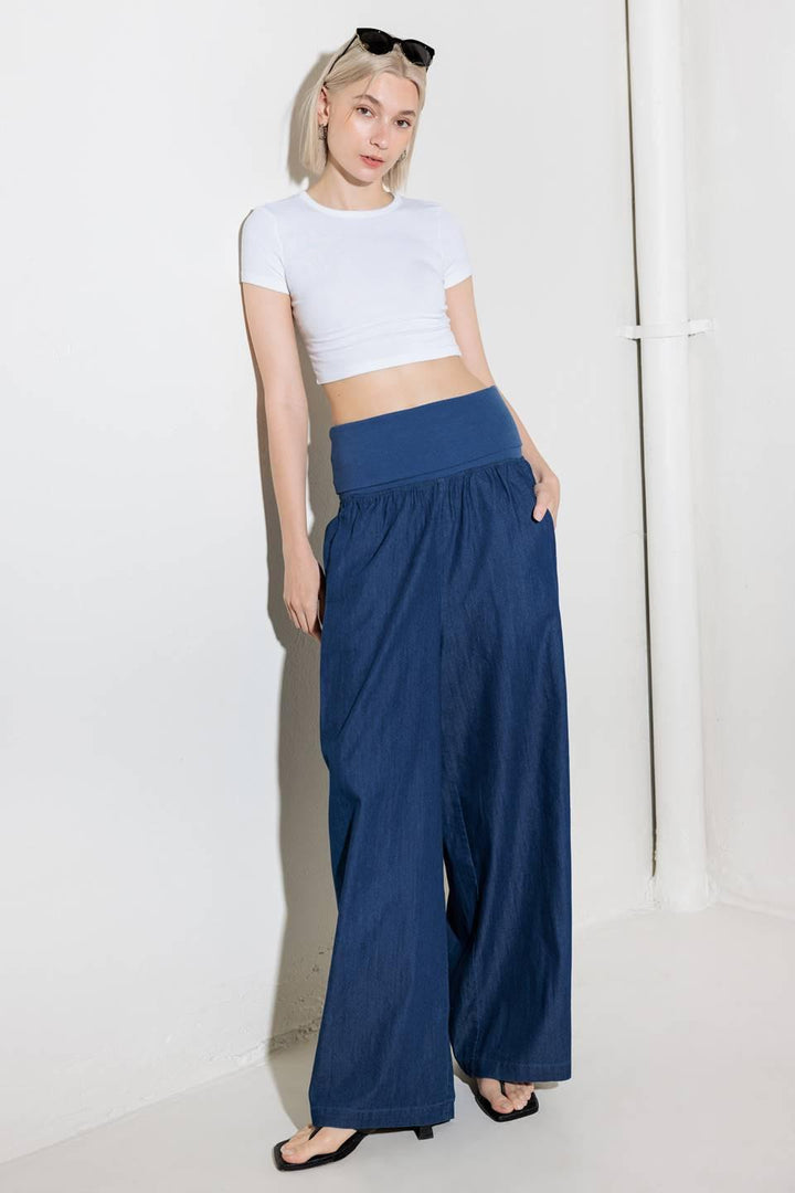 WALK EASY IN INDIGO DENIM PANTS
