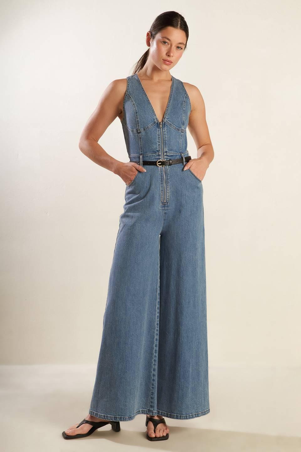 Beautiful Things Denim Jumpsuit from KADOU Boutique