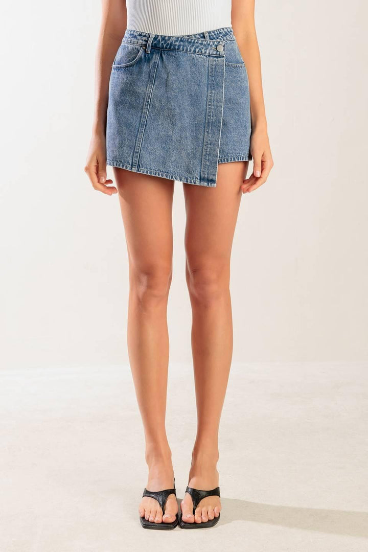 By Chance Denim Skort from KADOU Boutique