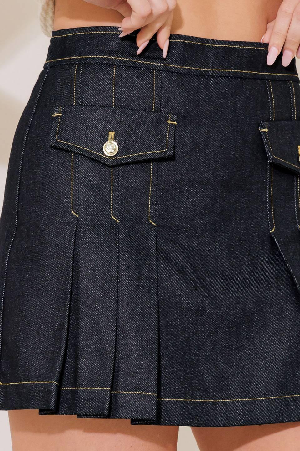 A Fresh Pick Indigo Denim Skort from KADOU Boutique