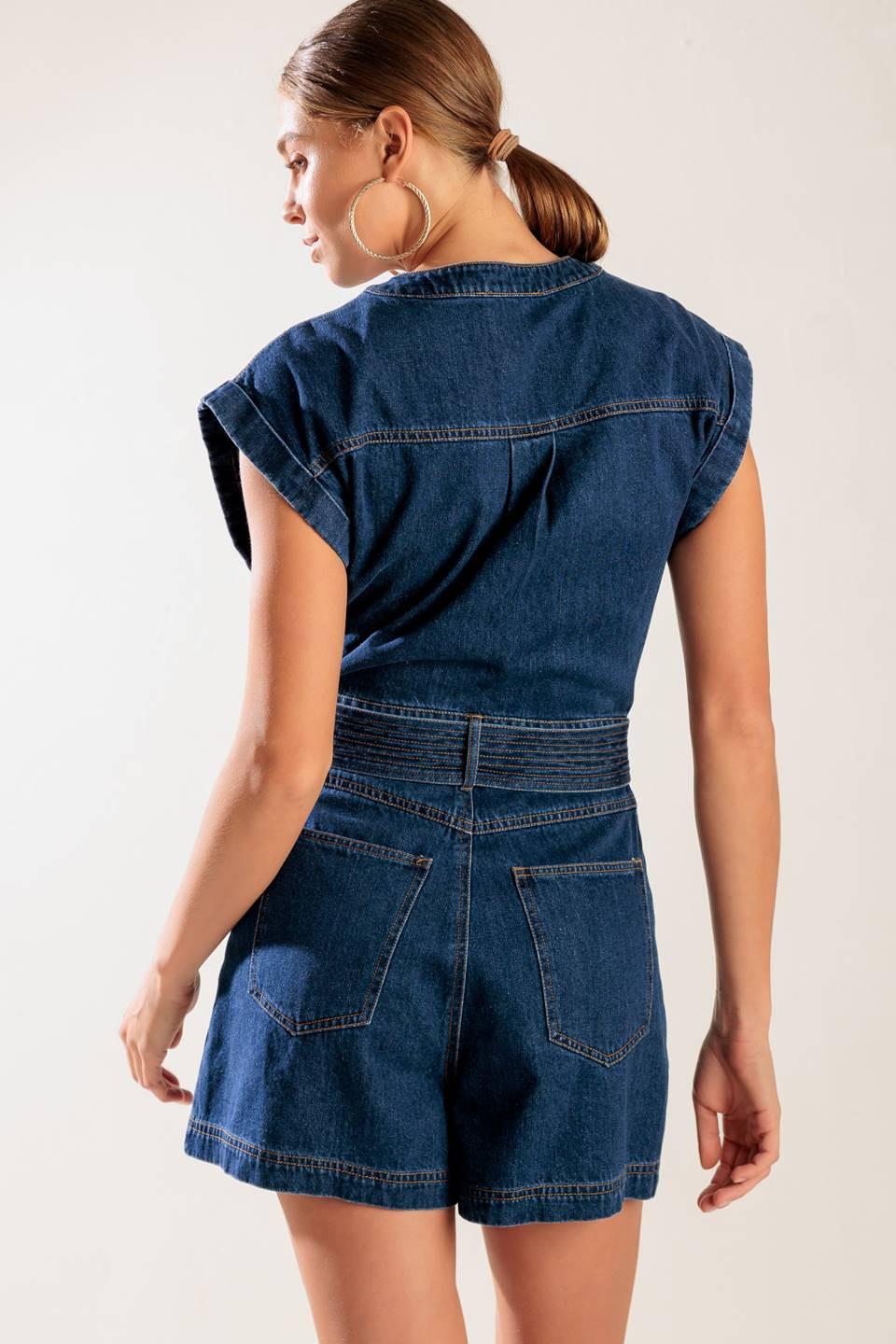 A Little Bit of This Denim Romper from KADOU Boutique