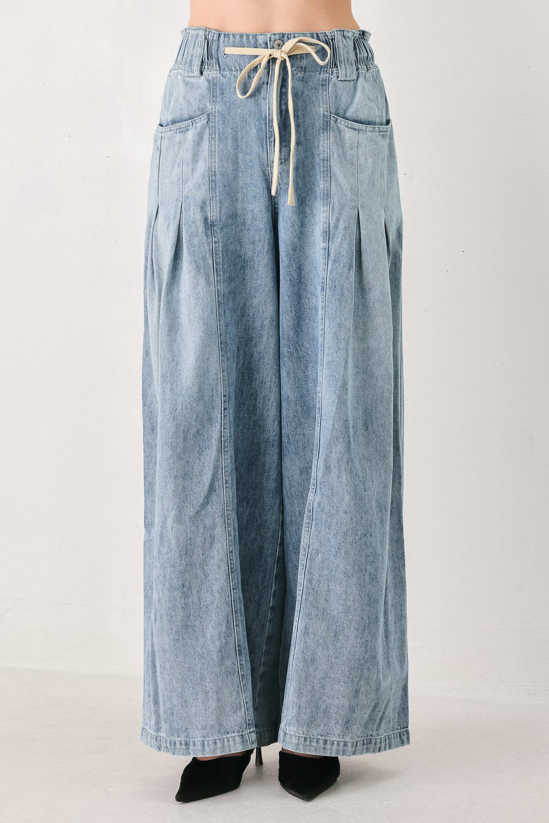 CALM &amp; COLLECTED BLUE DENIM PANTS