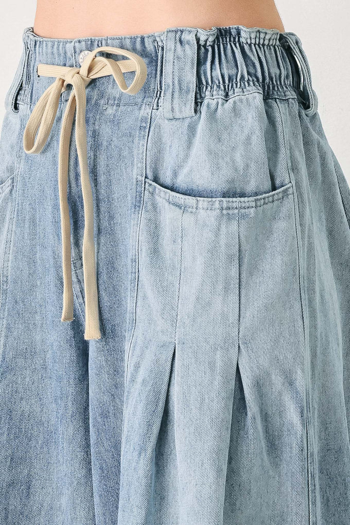 CALM &amp; COLLECTED BLUE DENIM PANTS