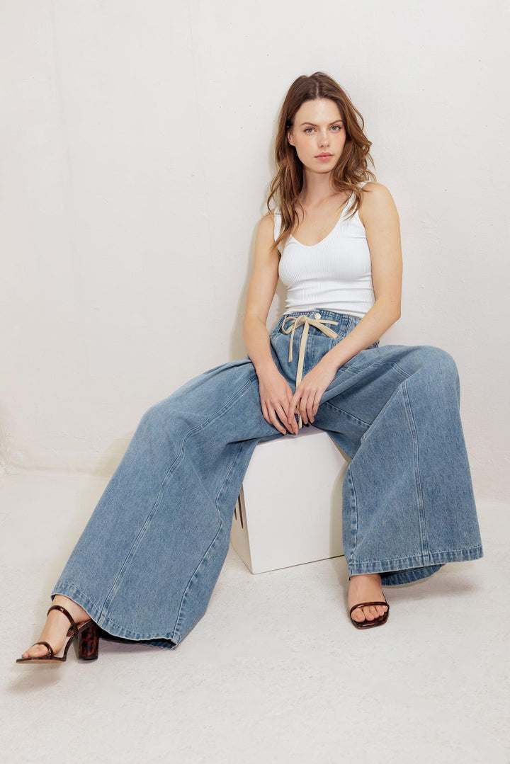 Calm &amp; Collected Blue Denim Pants from KADOU Boutique