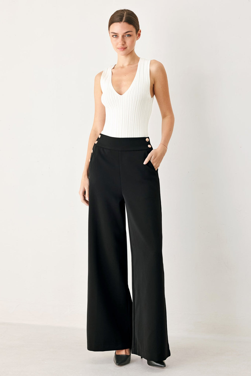 Modern Edge Woven Pants from KADOU Boutique