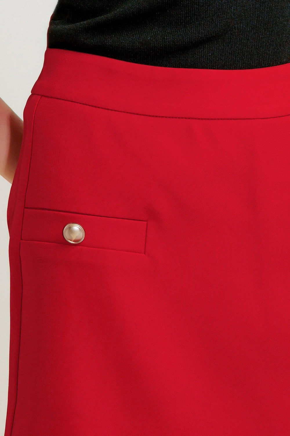 Melted Marshmallow Red Woven Skort from KADOU Boutique