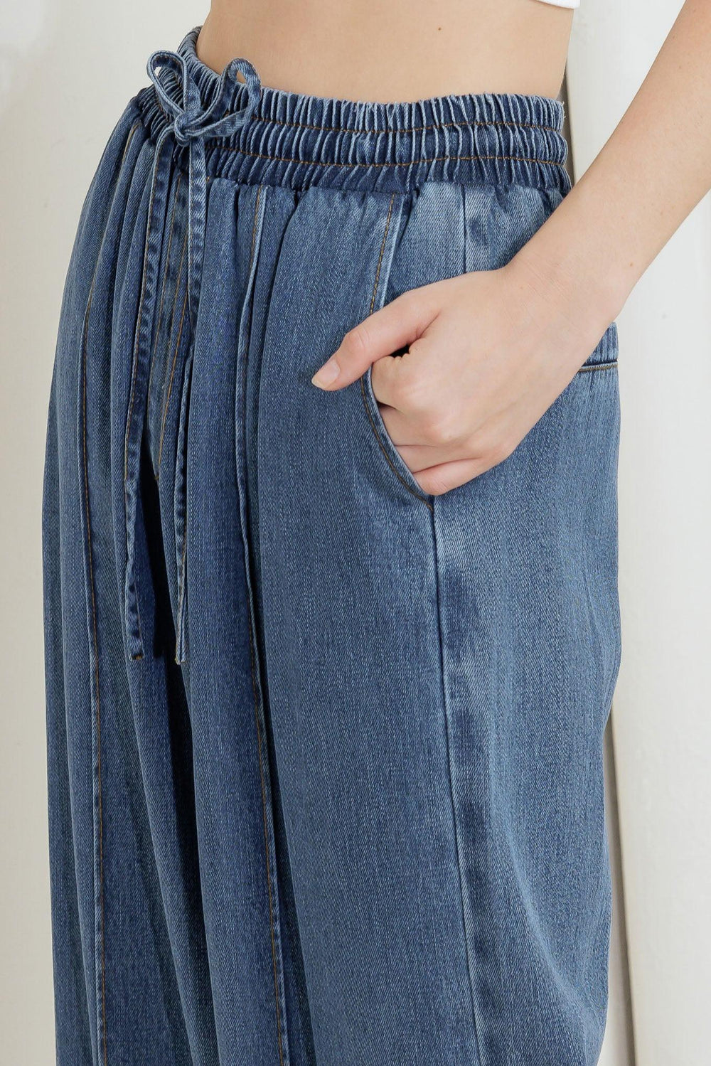 Offline Edge Indigo Denim Pants from KADOU Boutique