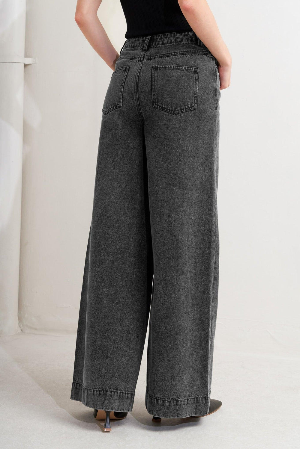 Graphite Muse Denim Pants from KADOU Boutique