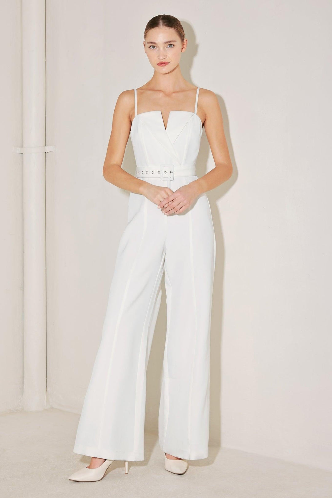 Arctic Elegance Woven Jumpsuit from KADOU Boutique