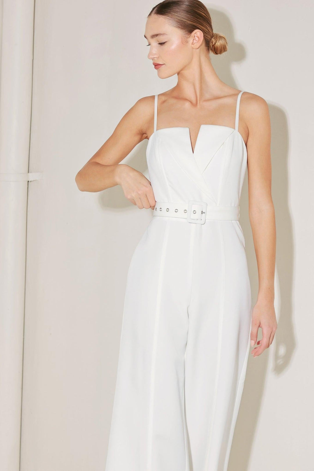 Arctic Elegance Woven Jumpsuit from KADOU Boutique