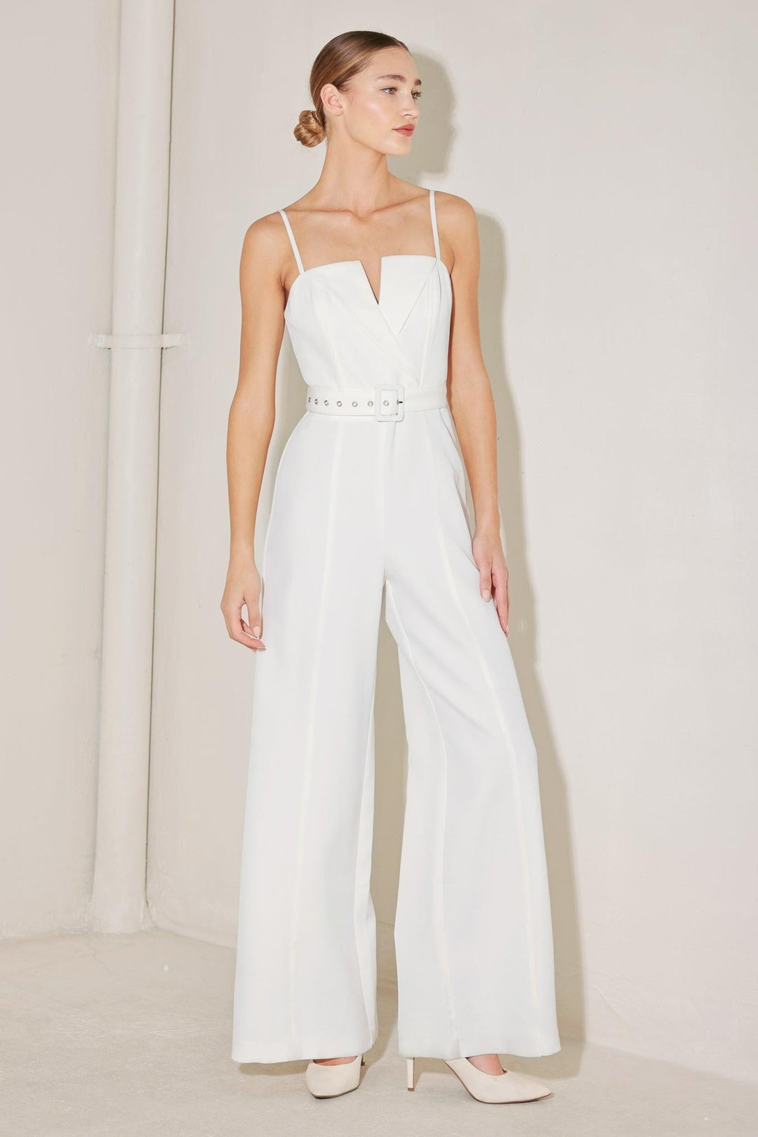 Arctic Elegance Woven Jumpsuit from KADOU Boutique