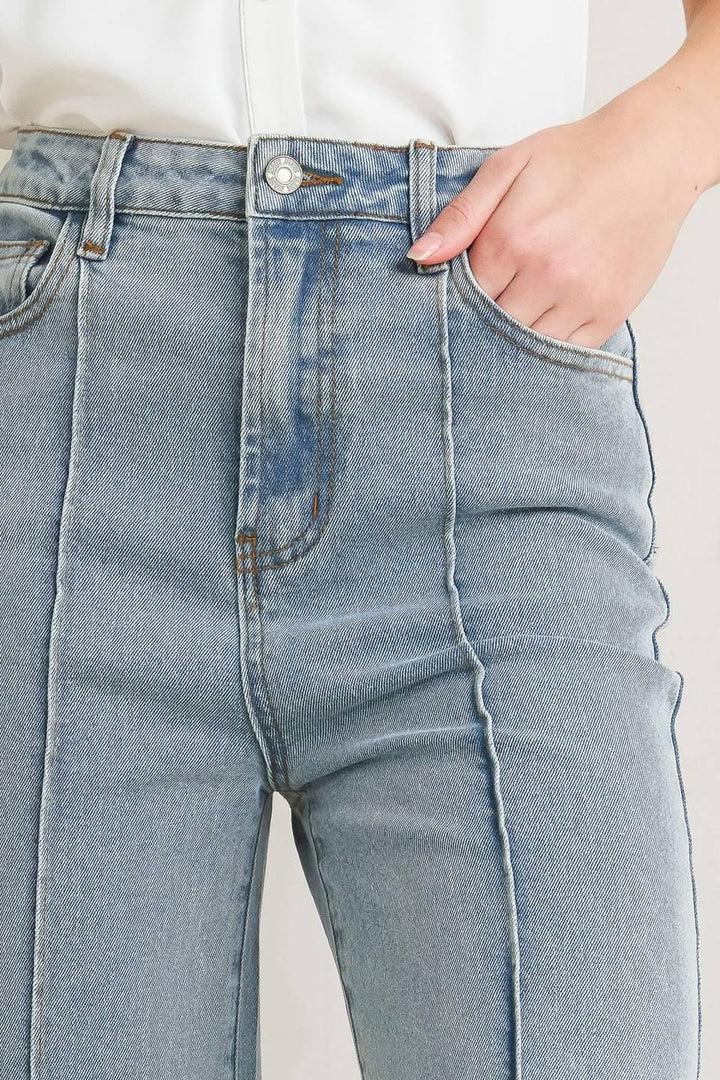 MODERN NEUTRAL DENIM PANTS