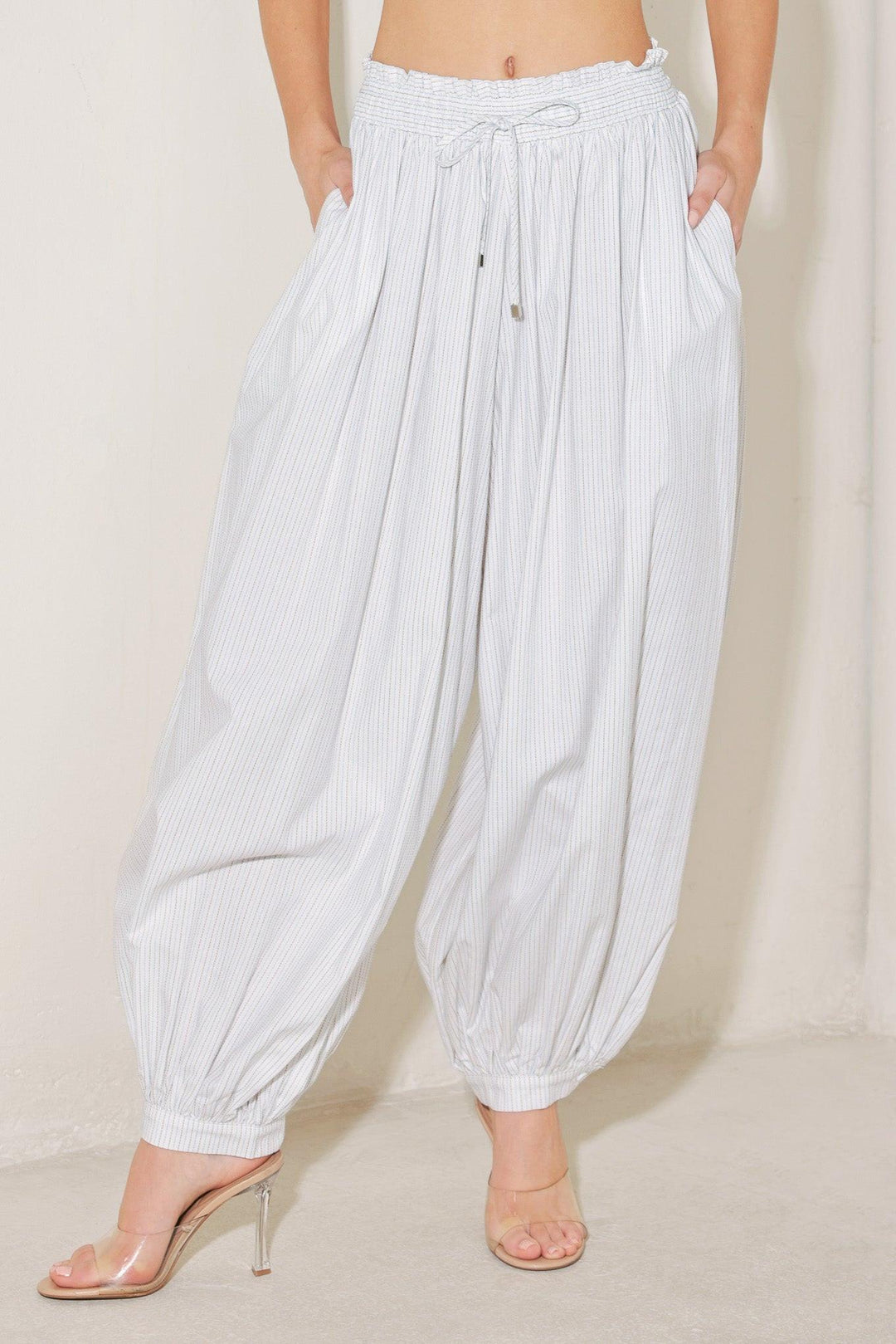 Ocean Breeze Woven Ballon Pants from KADOU Boutique