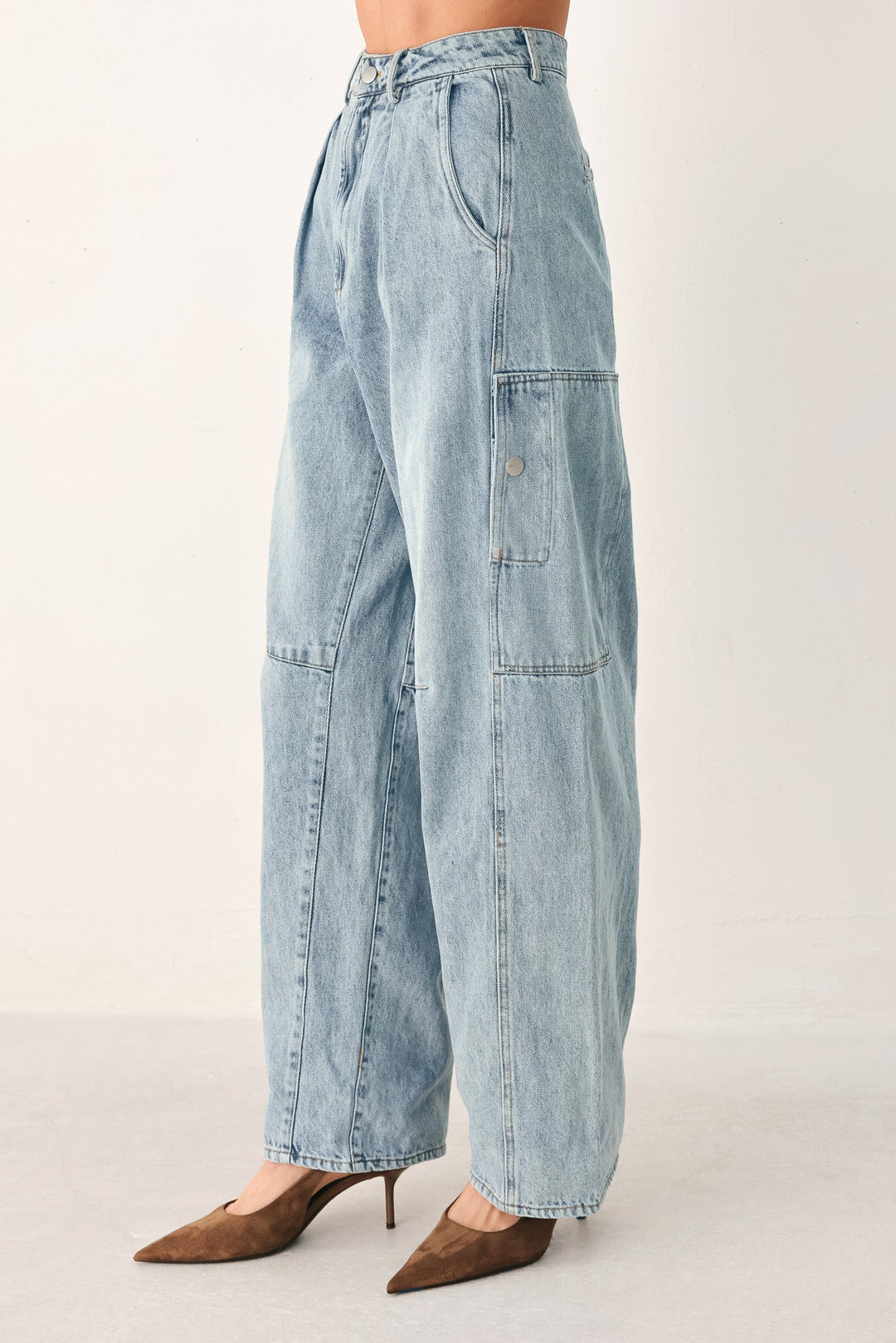 Weekends in the City Washed Denim Pants from KADOU Boutique