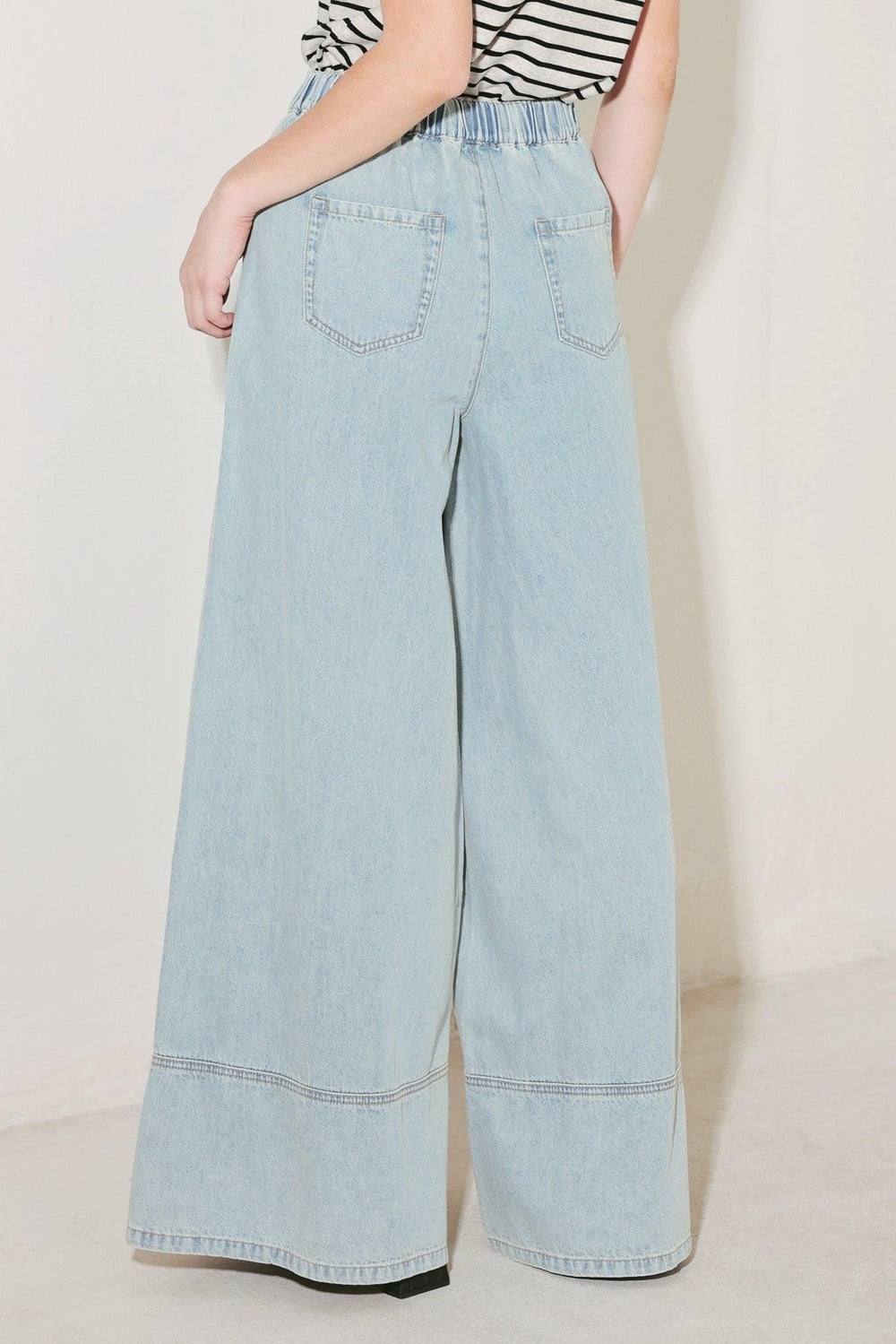 Weekend Soundtrack Denim Pants from KADOU Boutique