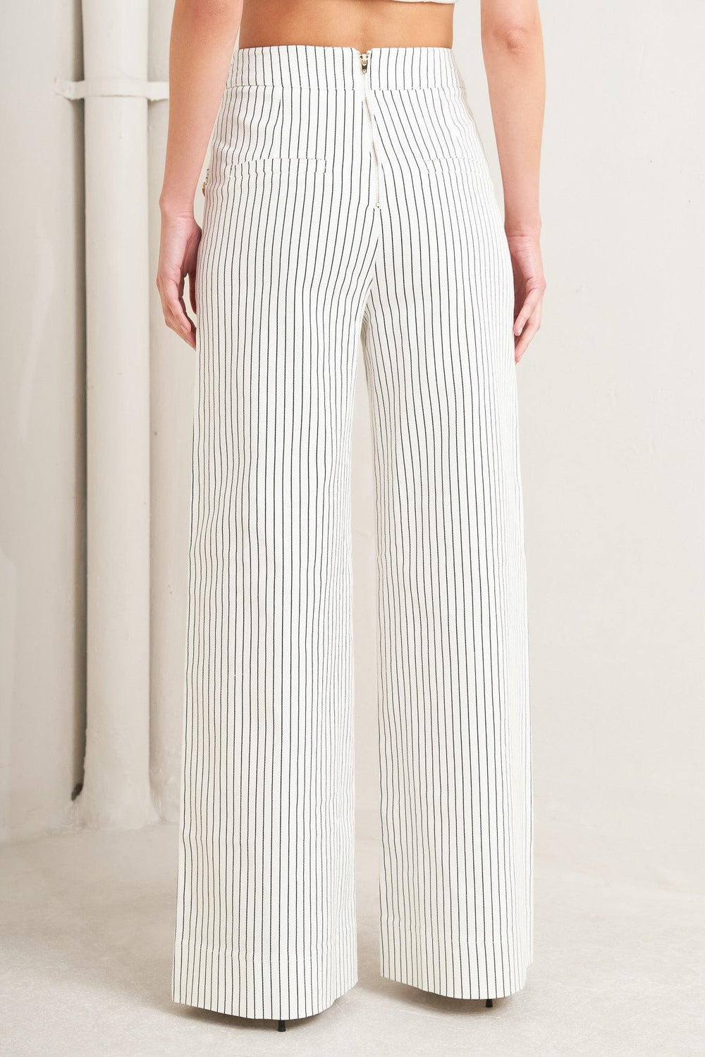 Effortless Form Stripe Woven Pants from KADOU Boutique