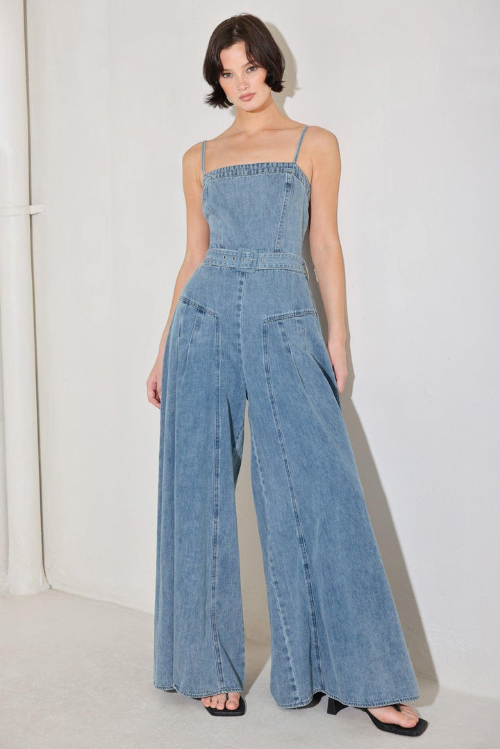 Preorder Coastal Confidence Denim Jumpsuit from KADOU Boutique