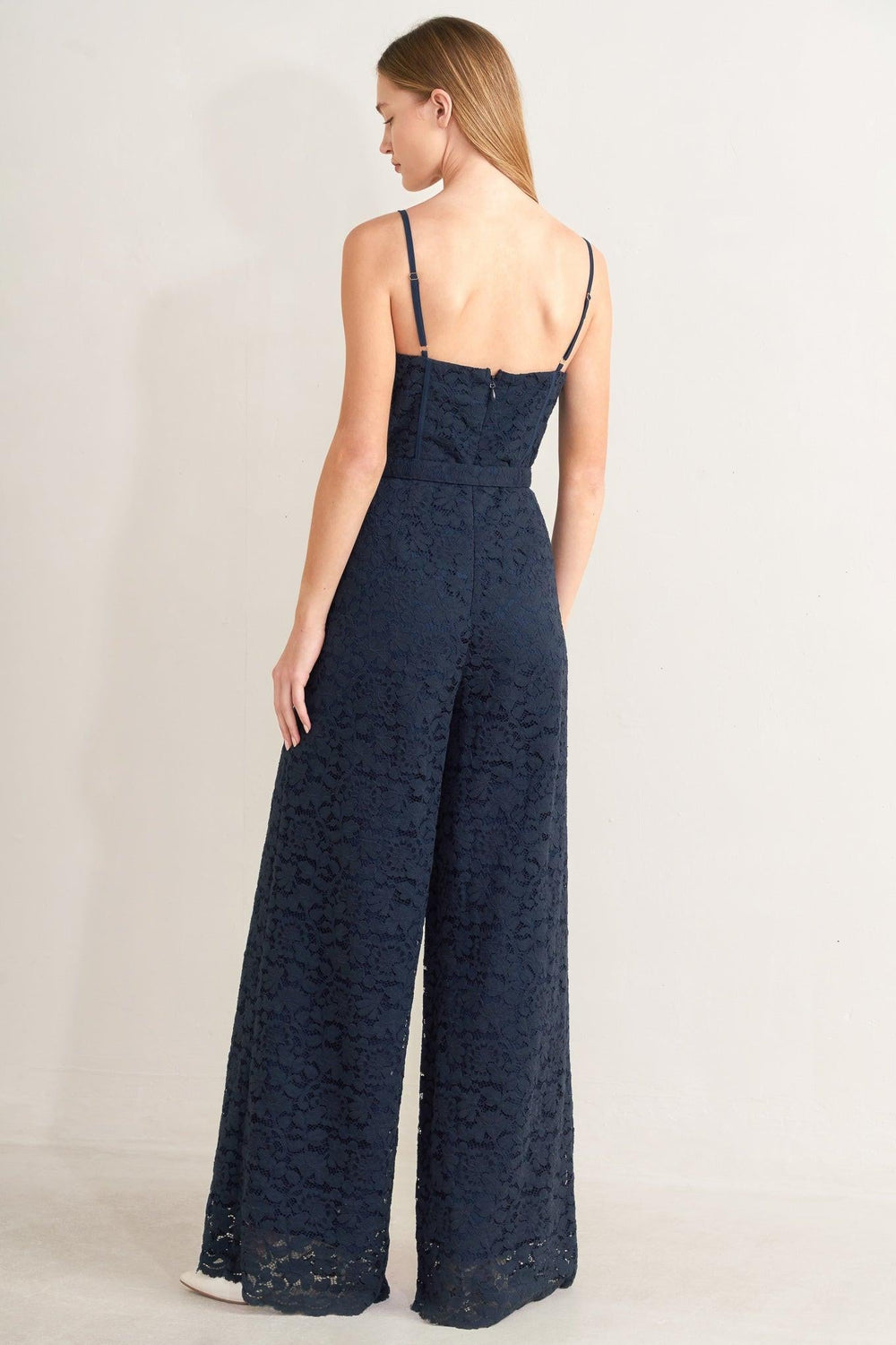 Evening Muse Woven Lace Jumpsuit from KADOU Boutique