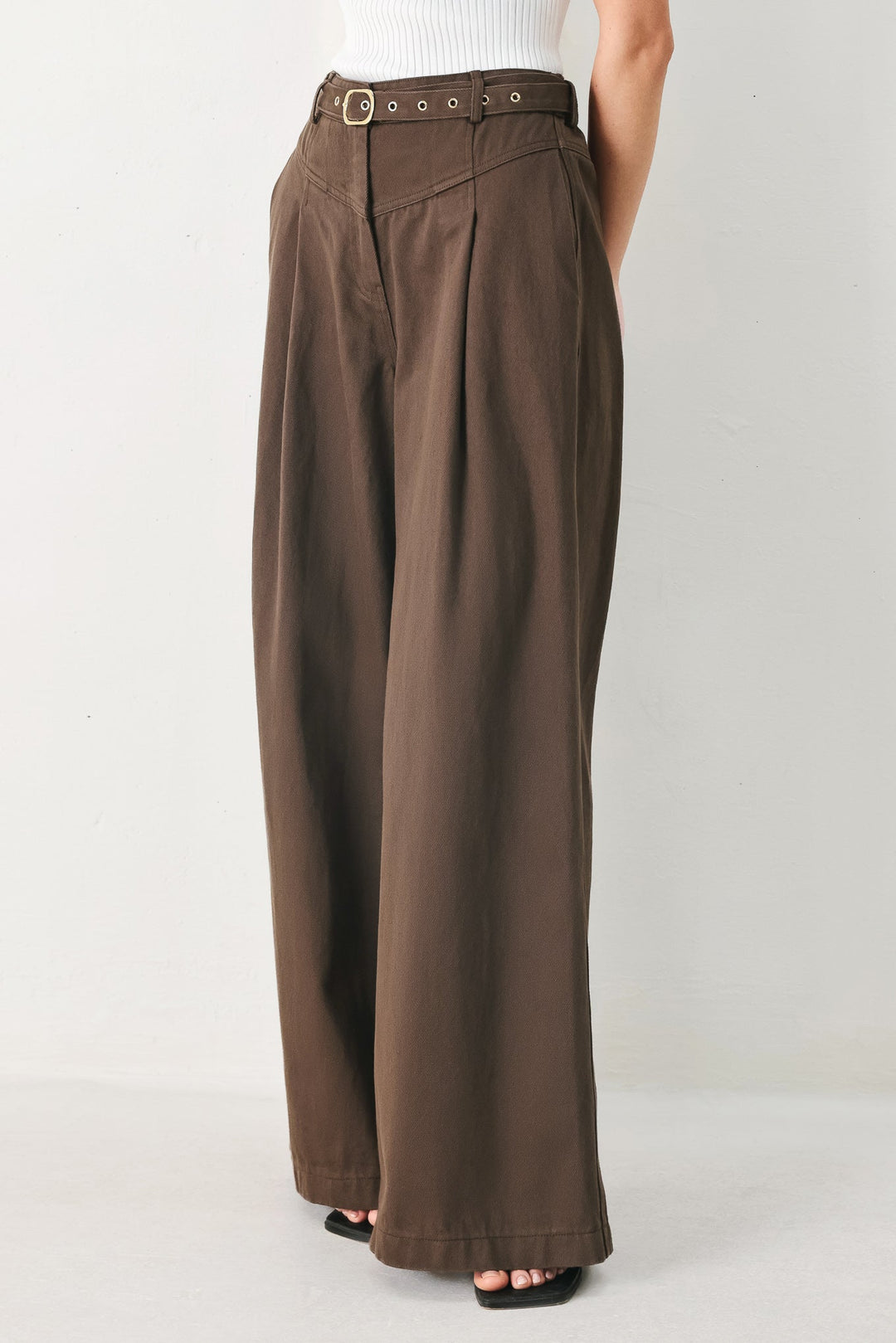 Brown Sugar Statement Woven Pants from KADOU Boutique