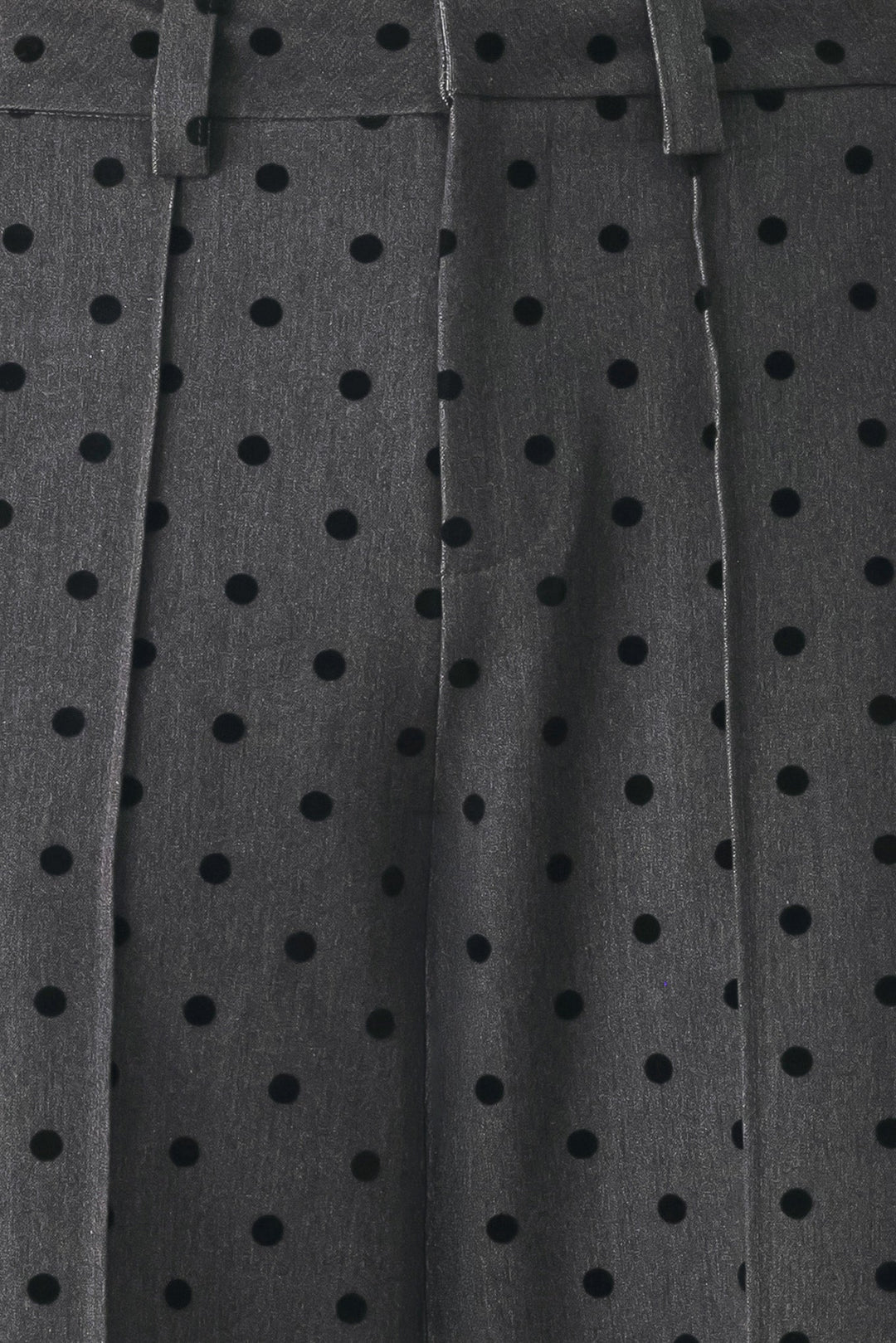 CHARCOAL DOT CHARCOAL WIDE-LEG PANTS