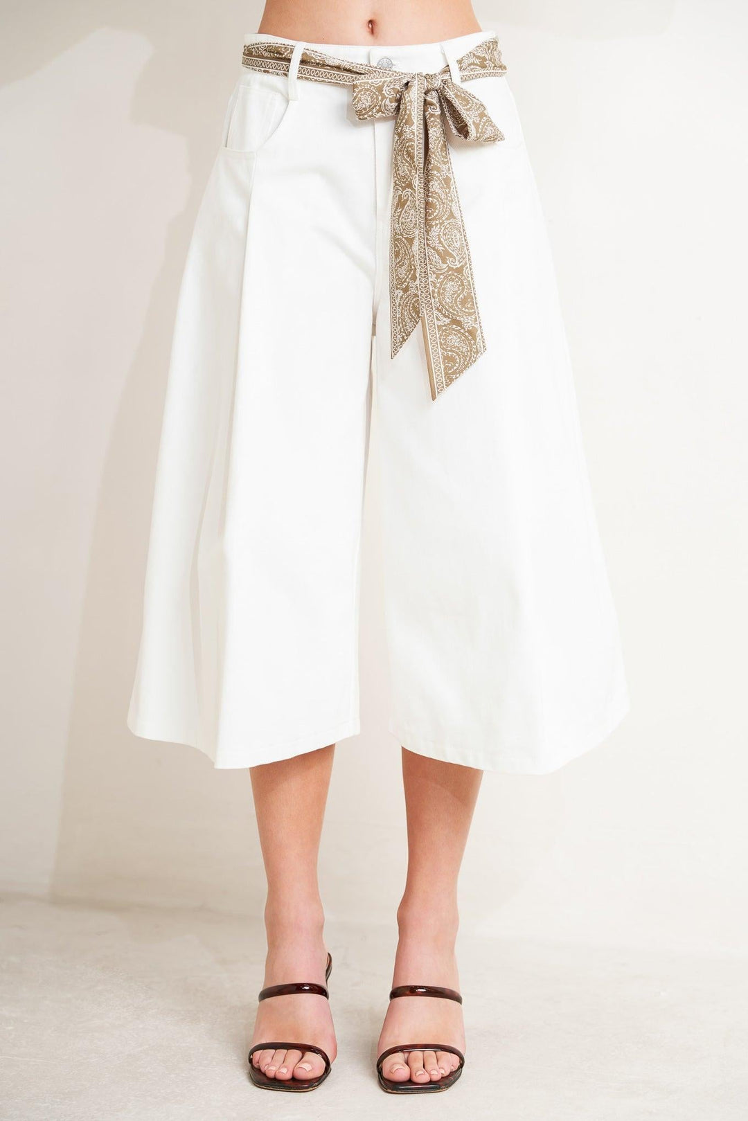 Marbella Moment Woven Culotte Pants from KADOU Boutique