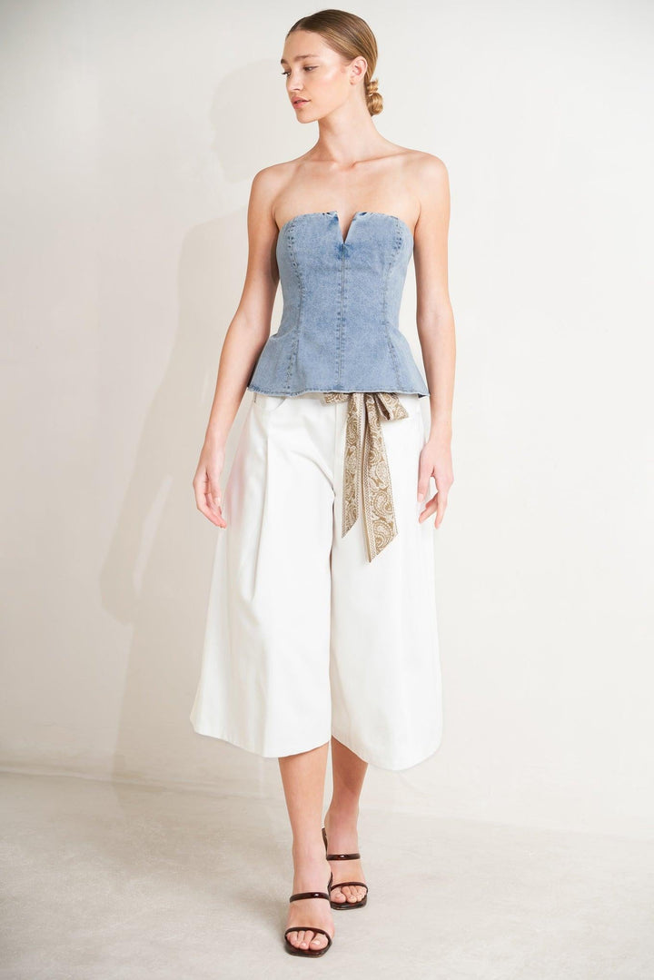 Marbella Moment Woven Culotte Pants from KADOU Boutique