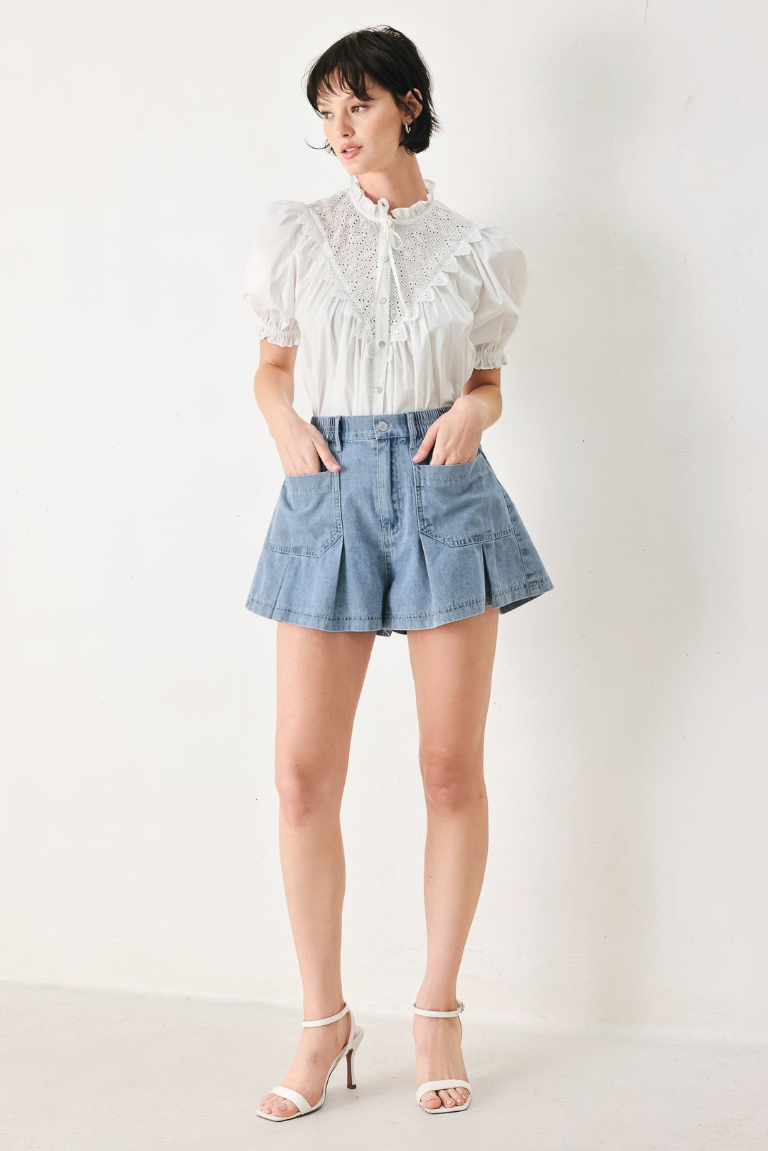 GIRL NEXT DOOR DENIM SHORT